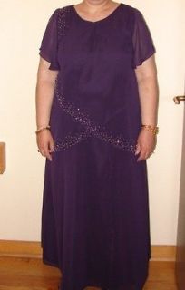 purple mother of the bride dress plus size