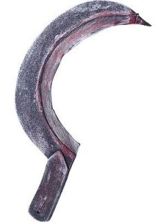 Plastic Blooded Hand Scythe Prop Accessory