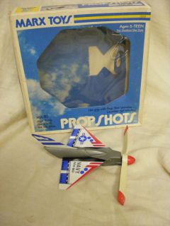 Marx Prop Shot MX 80 High Flying Toy NAVY Plane Original Box Airplane
