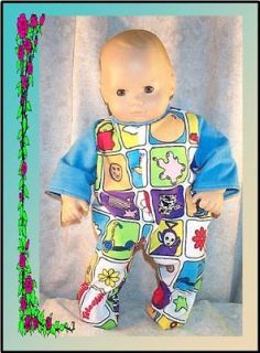 Doll Clothes Baby 14 16 inch Pajamas fit American Girl Bitty
