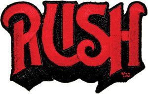 RUSH Name Logo Music Band Embroidered Iron On Badge Applique Patch