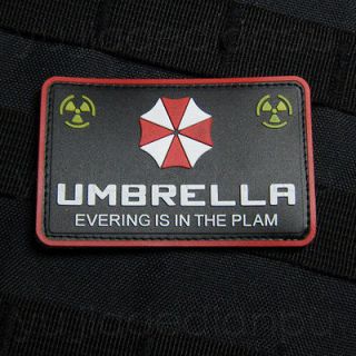 Resident Evil   Everything is in the plan  PVC 3D Rubber Velcro