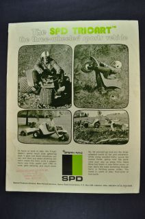 1971 1972 SPD Tricart All Terrain Vehicle Sales Brochure Sheet Sperry
