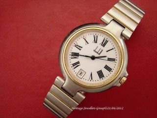 Genuine DUNHILL 18k Gold & SS Mens Watch with Papers