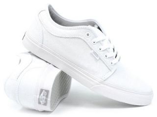 Vans CHUKKA LOW (White/White/G rey) Mens Skate Shoe Size 14 *NEW*