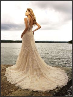 New white/ivory wedding dress custom size 2 4 6 8 10 12 14 16 18 20 22