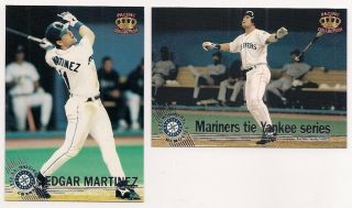 EDGAR MARTINEZ 1995 Pacific Mariners 2 Different Cards   #s 8,35