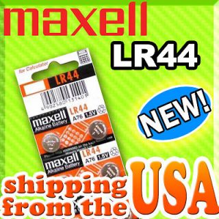 NEW 10 MAXELL LR44 AG13 A76 L1154 303 357 SR44 BATTERY