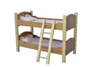New All Natural 18 Inch Bamboo Bunk Beds for American Girl Dolls
