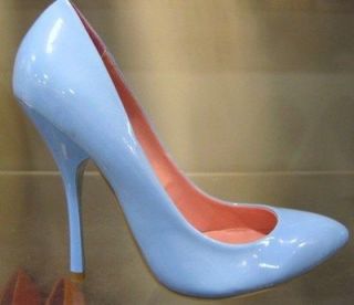 Pumps Classic Stiletto Almond Closed Toe High Heels Shoes Blue 10