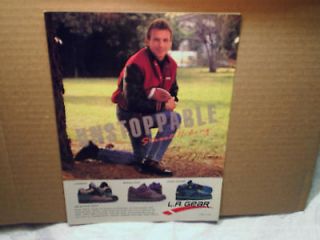 1990 JOE MONTANA L.A.Gear shoes 49ers AD Print