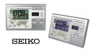 SEIKO Alarm Clock with World Time (QHL050)