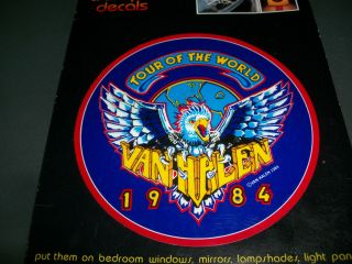 Van Halen Tour Of The World Vintage 5 Vinyl Decal Sticker Eddie David
