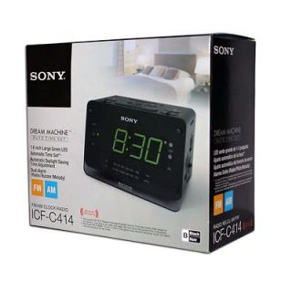 Dual Alarm Clock Radio 1.4 LED Display Auto Time Set Function NEW
