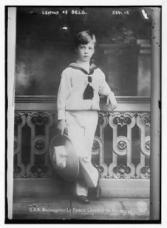 Prince Leopold of Belgium,in sailor suit