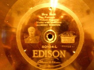 78 RPM ALBERT WESTON ANTON WEISS EDISON 50104 BEN BOLT O PROMISE ME