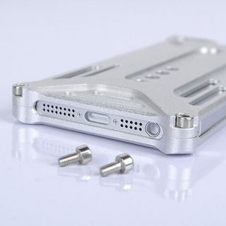 Silvery Transformers Aluminum Metal Frame Bumper Case cover for iPhone