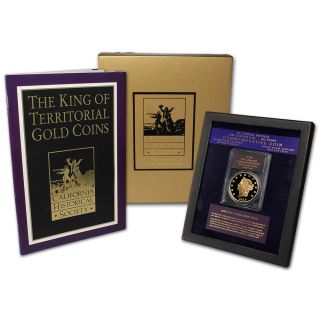 1855 Kellogg Gold $50 Commemorative Proof Restrike Boxed Set   PCGS