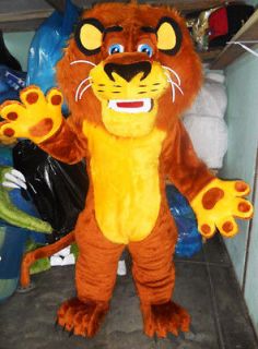Madagascar Alex the Lion Mascot Costume Adult Fun Party Costume