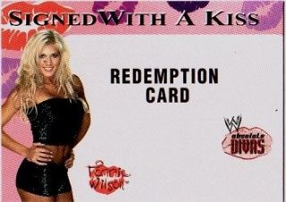 WWE Torrie Wilson Signed With A Kiss Ex Redemption Card