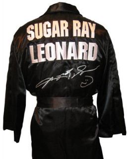 Newly listed SUGAR RAY HAND SIGNED BOXING ROBE WITH PROOF AND COA