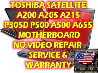 TOSHIBA SATELLITE A200 A205 A215 P305D P500 A500 A655 MOTHERBOARD