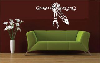 Indian Native American Feather Beads Wall Art Vinyl Decal Decals