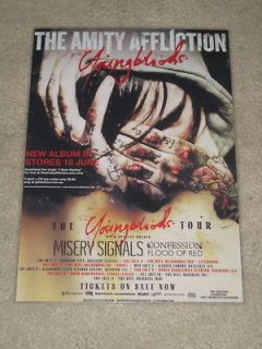 The Amity Affliction   Youngbloods Aus Tour   Laminated Promo Poster