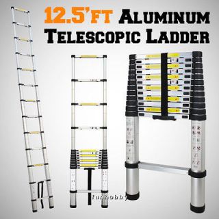 12.5ft Portable Aluminum Telescopic Tel​​escoping Ladder