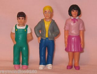 1994 Lakeshore Dollhouse Solid PVC Figure Brother And Two Sisters