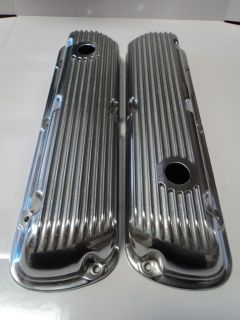 SBF FINNED ALUMINUM VALVE COVERS 289 302 351W 5.0L FITS SB FORD