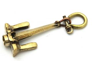 Brass Ship Pocket Anchor   Brass Anchor Key chain