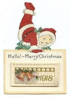 Kewpie Snowbaby 1918 Original Complete Christmas Calendar Very Sweet