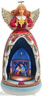 NIB Child of Mary Nativity lighted revolving musical Away in a manger