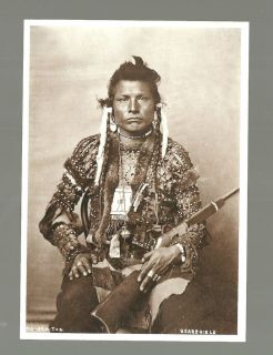 Bear Shield Kaj ar o ton Indian Native American Art Postcard