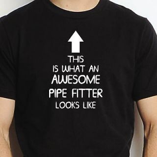 PIPE FITTER T SHIRT SIZES FUNNY XMAS GIFT MENS LADIES PLUMBER MARIO