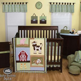 Baby Boy Girl Animal Barn Farm Crib Nursery Blanket Infant Newborn