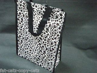 ECO FRIENDLY LEOPARD ANIMAL PRINT LUNCH SHOPPING TRAVEL BAG FREE POST