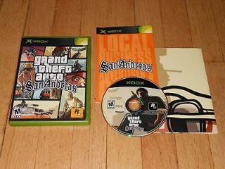 Grand Theft Auto San Andreas COMPLETE w/ POSTER (Xbox,2005) 360