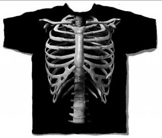 Skeleton Rib Cage Large Adult T shirt