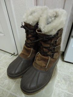 VINTAGE SOREL MADE IN CANADA SNOW BOOTS MAN 8 TRACKER GREAT COND NOT