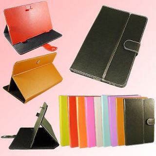 Dark Pink PU Leather Case with stand for 10 inch Android Tablet PC