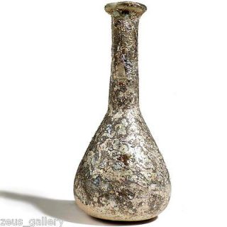 ANCIENT ROMAN GLASS Bottle UNGUENTARIUM Perfume Flask Striking