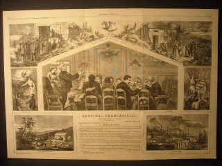 Nast, Andrew Johnson Proclamation Engravings 1865