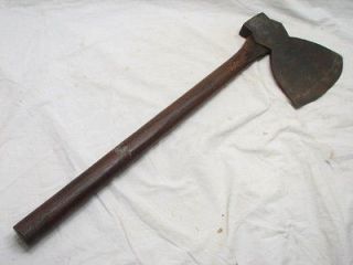 ANTIQUE BLACKSMITH HAND FORGED FELLING BROAD HEAD AXE LUMBER WOOD TOOL