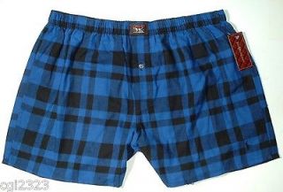 Polo Ralph Lauren Underwwear Mens Sz L 36 38 Blue Checks Boxer NEW