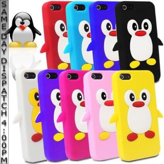 Cute Penguin For Apple iPhone 5G 5 Silicone Mobile Phone Soft Case
