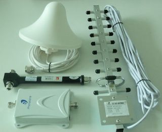 Mobile signal booster cell phone repeater amplifier +3 antennas