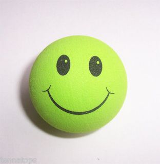 GREEN Smiley Happy Face Antenna Topper / Ball / Dangler Car Accessory