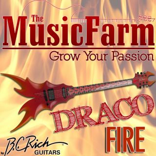 BC Rich Limited Edition Draco Fire Flying V Electric Guitar